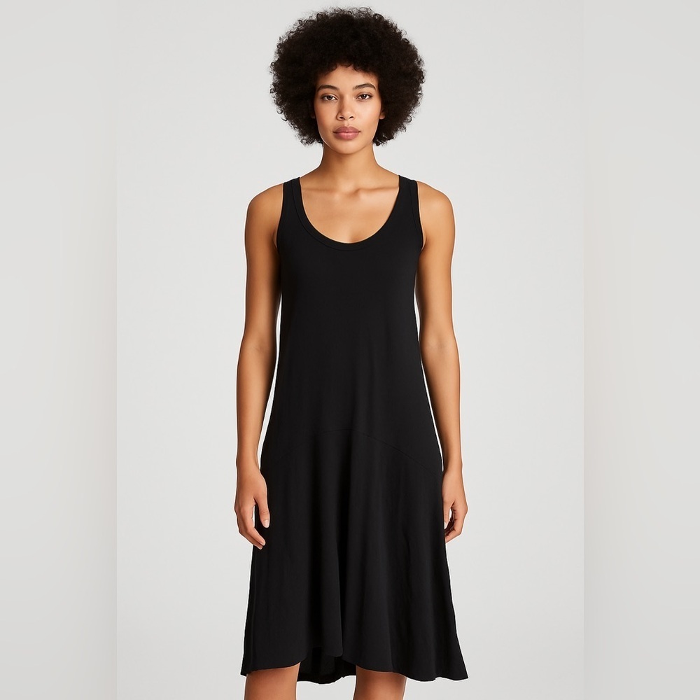 Theory Black Sleeveless Tank Dress Size S